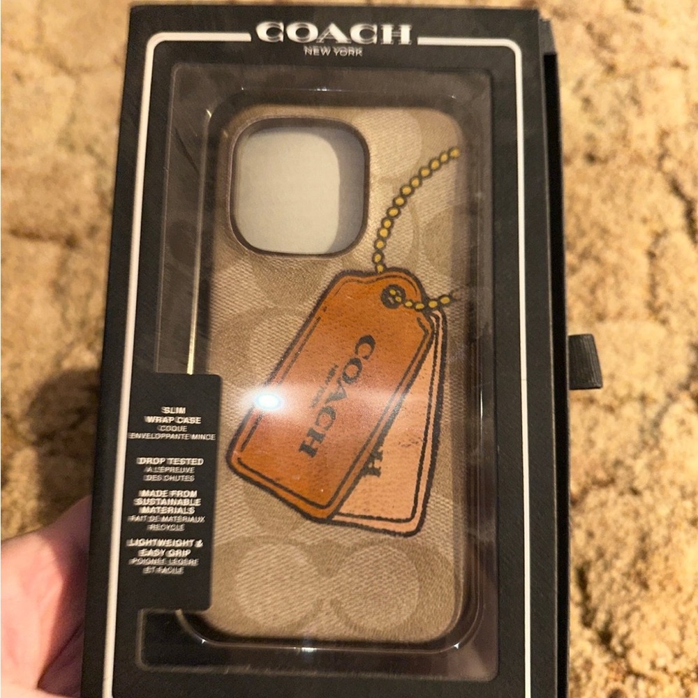Coach Brown and Tan iPhone Case